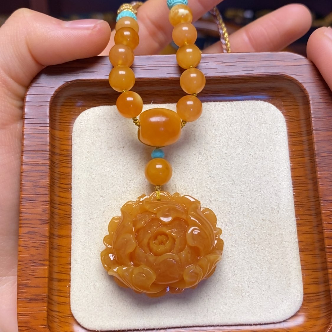 【闪购商品】蜜蜡颈饰未镶嵌项链