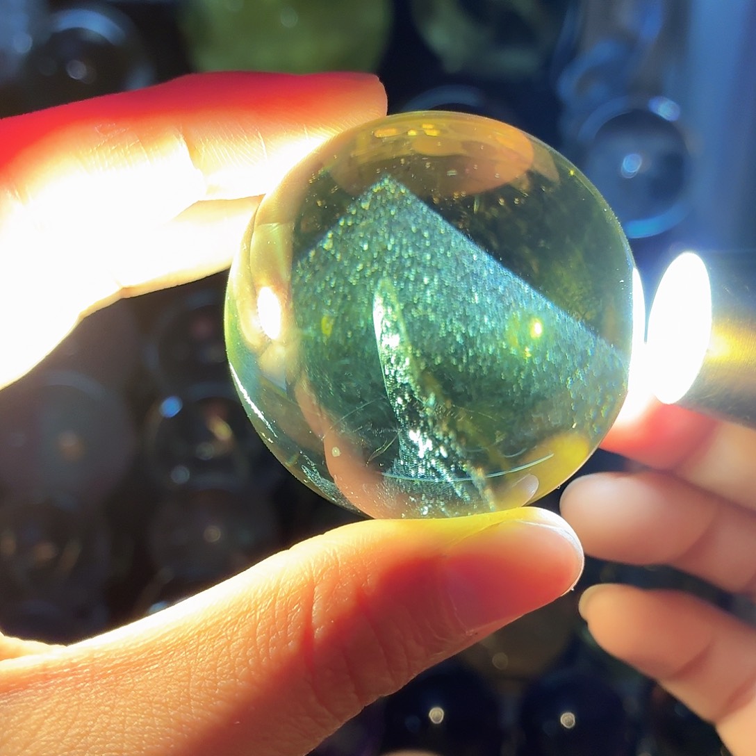 未镶嵌水晶珠宝半成品黄水晶意境山485蓝针