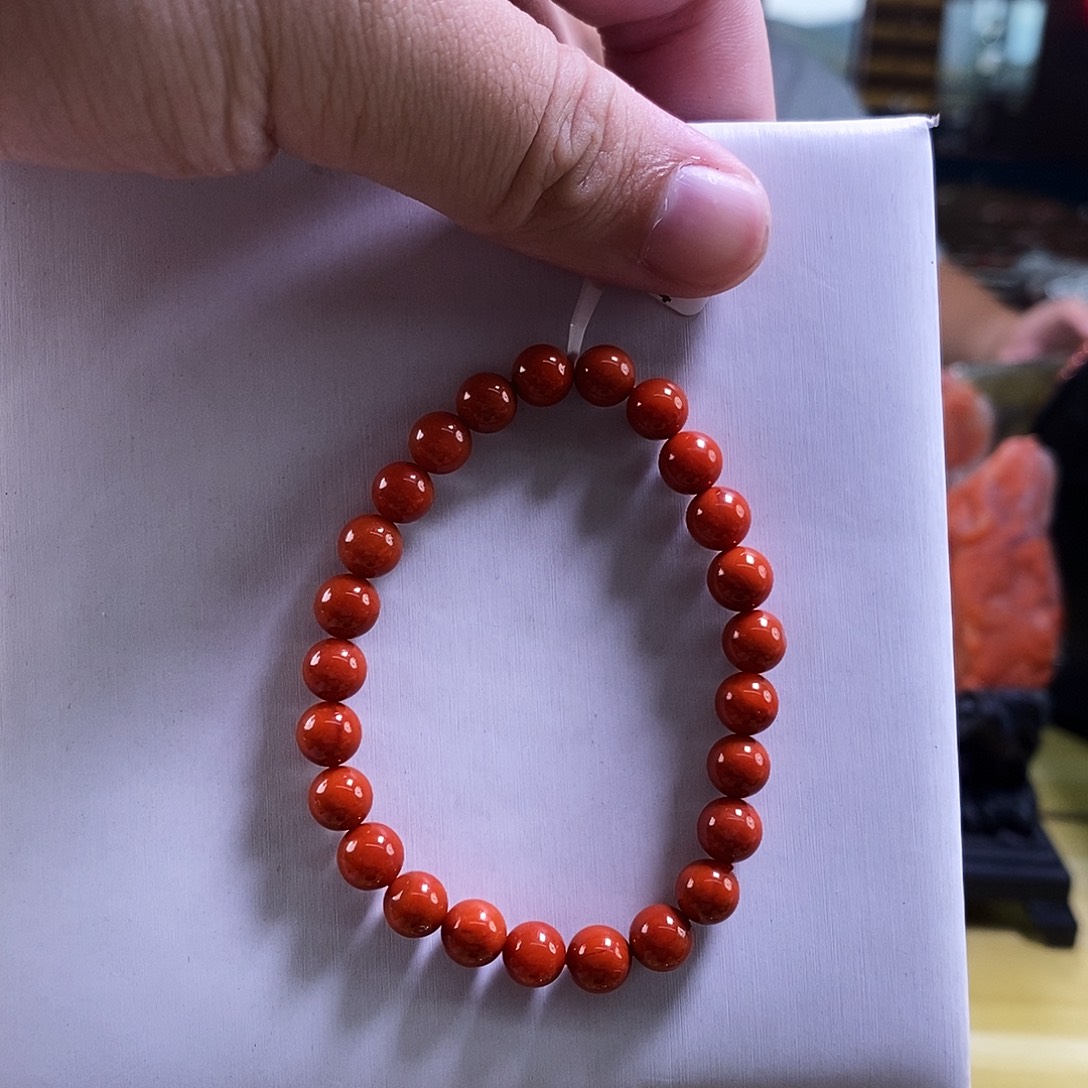 南红玛瑙未镶嵌手链