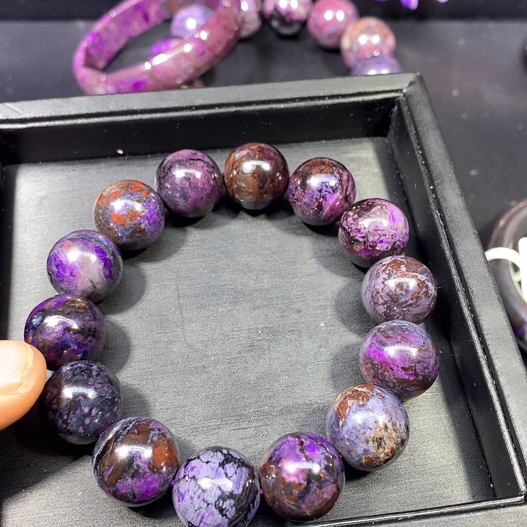 苏纪石（舒俱来）未镶嵌南非舒俱来养成系圆珠单圈15mm