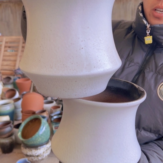 紫砂花盆高20口20————-