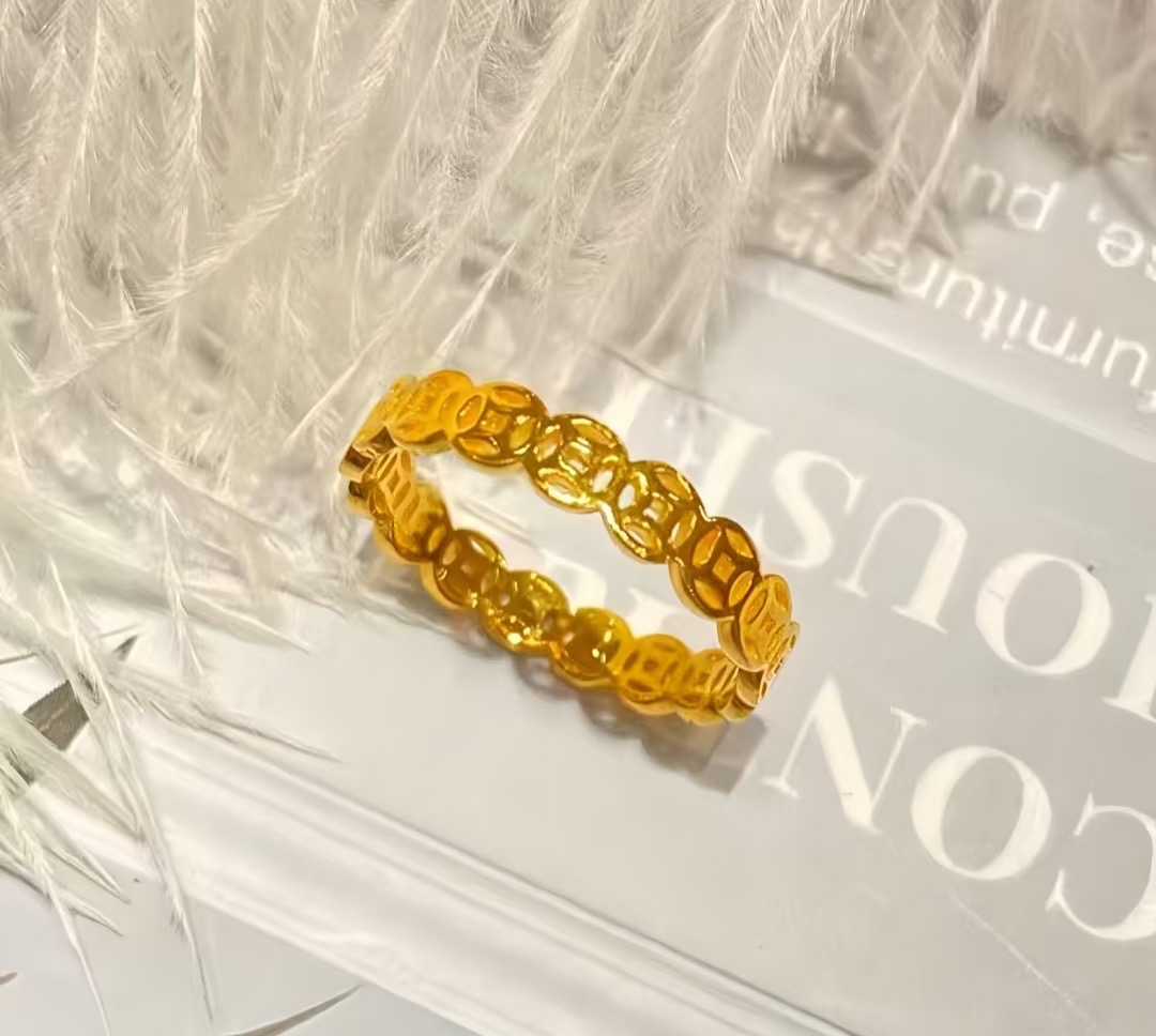 【KZ】独特设计钱多多戒指 -24