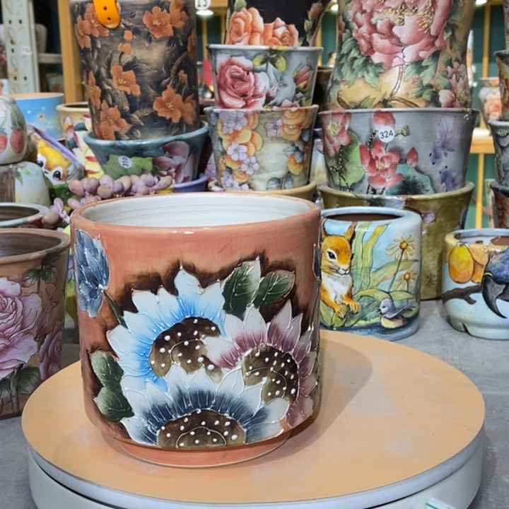 红陶景德镇艺术手绘作品