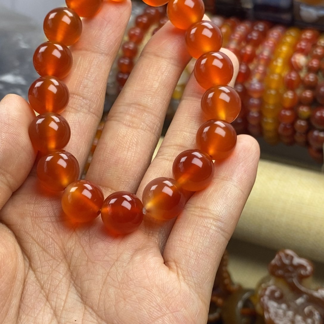 惜***缘玛瑙/玉髓手链未镶嵌