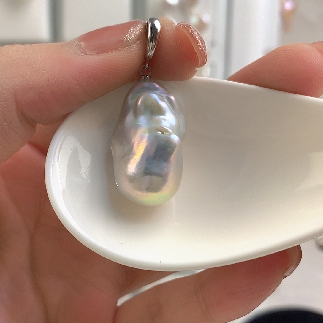 淡水珍珠颈饰合金