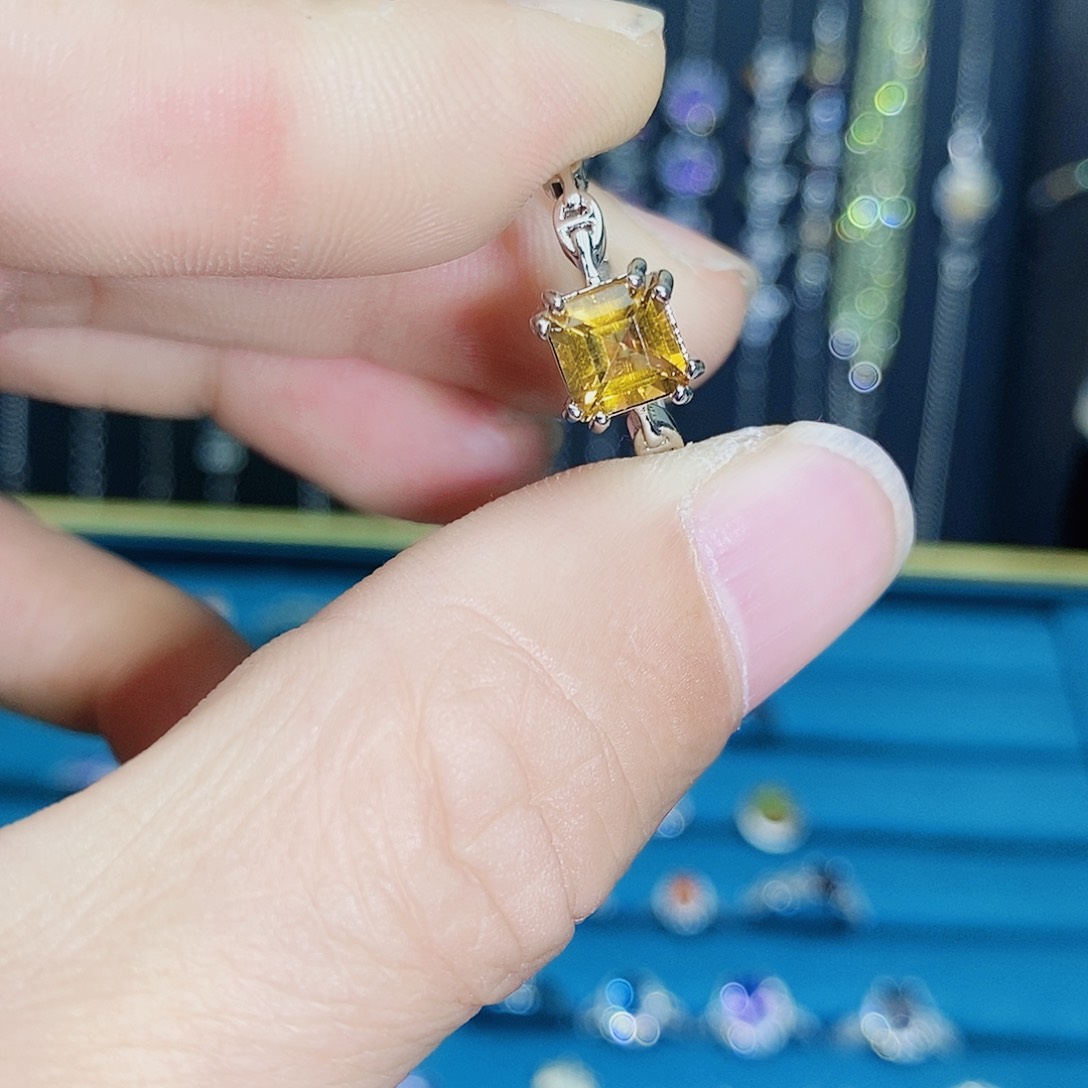 紫晶珠宝半成品银S925镶嵌