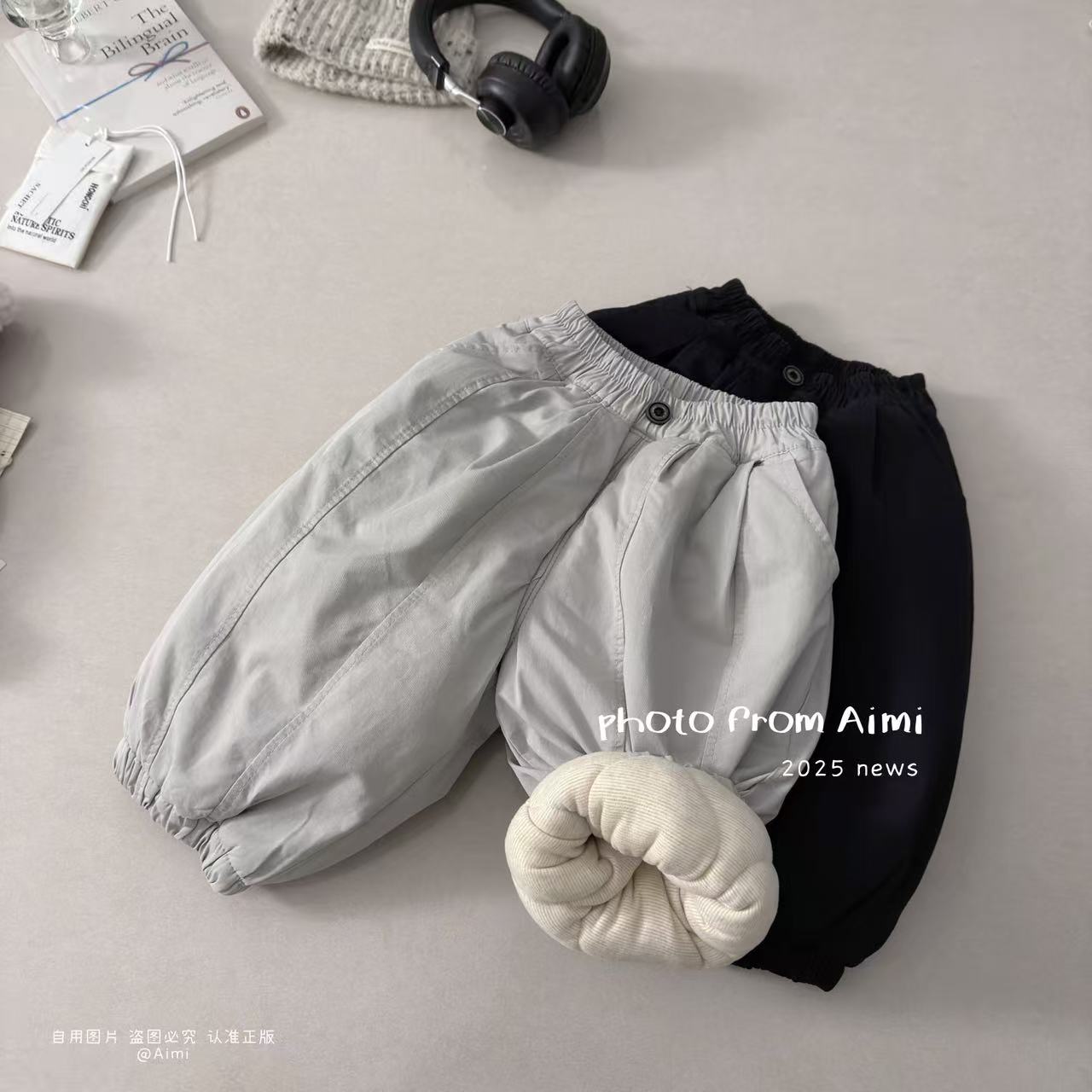 儿童大棉裤韩版洋气百搭蚕丝棉裤子冬款保暖时髦长裤男女宝冬天长