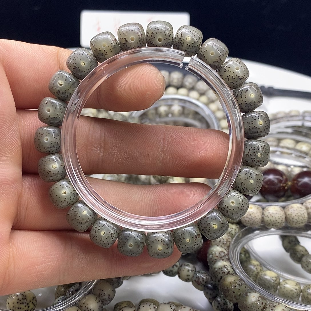 蓝***子吊坠星月菩提灰冰