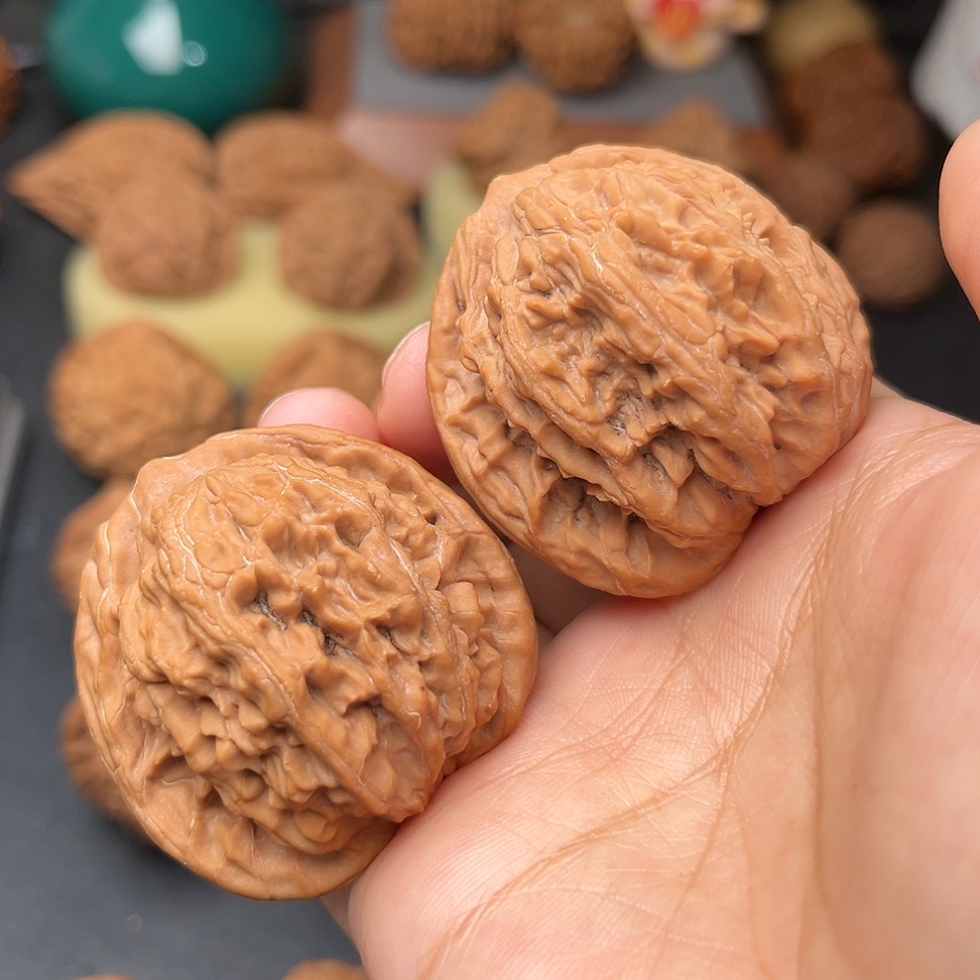 把件文玩核桃虎头全品42