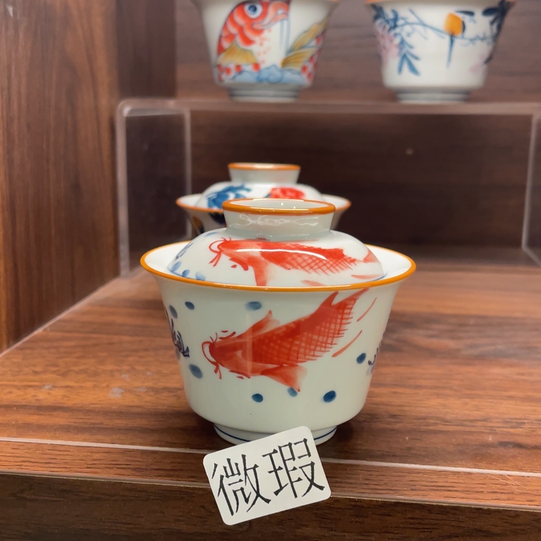 微瑕釉下彩纯手绘