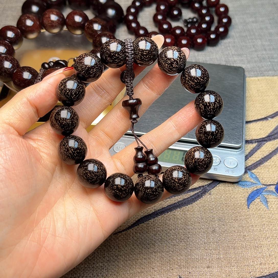 檀香紫檀（小叶紫檀）1.5 15颗爆满星