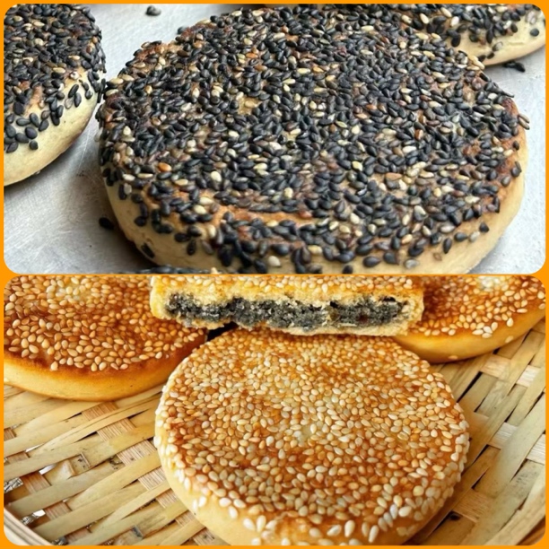 芝麻饼 麻饼老家纯手工制作传统麻饼小时候美味零食豆