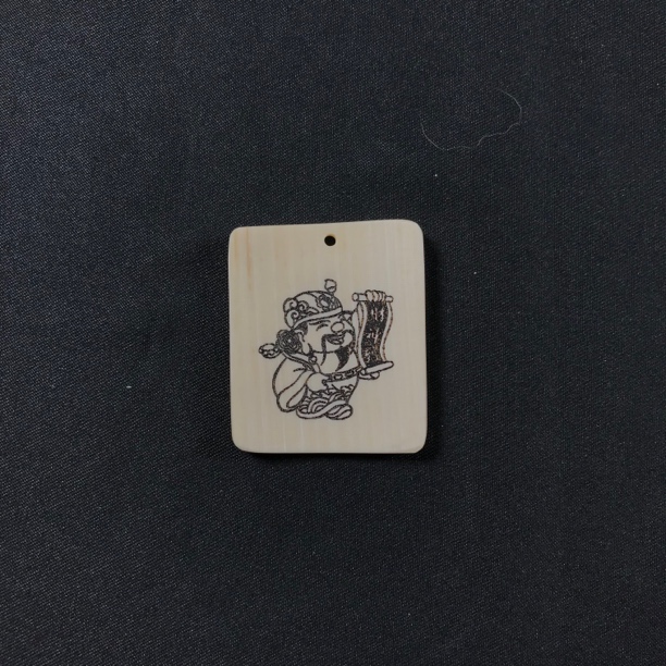 H11080 只做天然猛犸牙 财神 35.8*30*3.5mm 6.1克