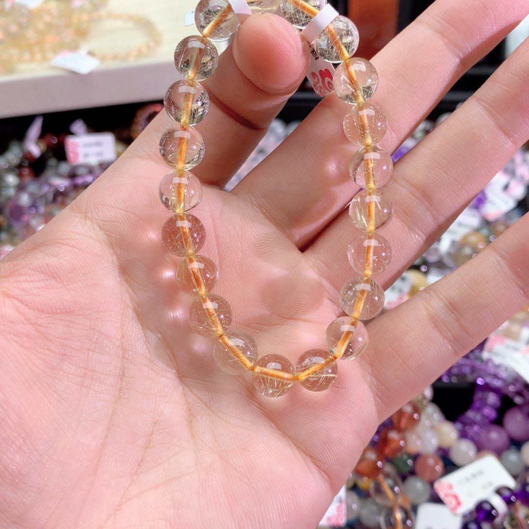 蒂***.水晶手链未镶嵌发晶手链9+