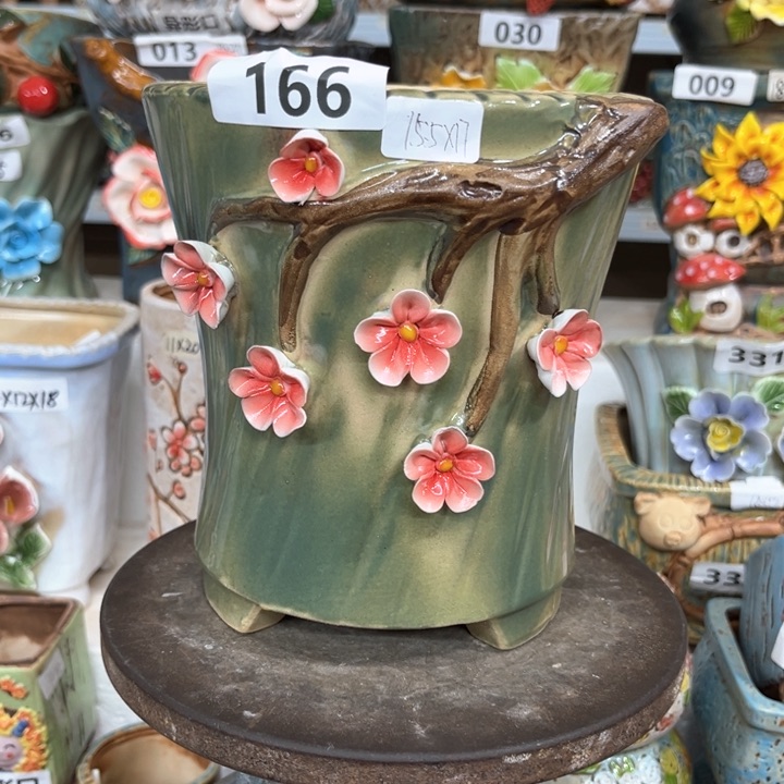 紫砂花盆粗陶材质多肉花盆