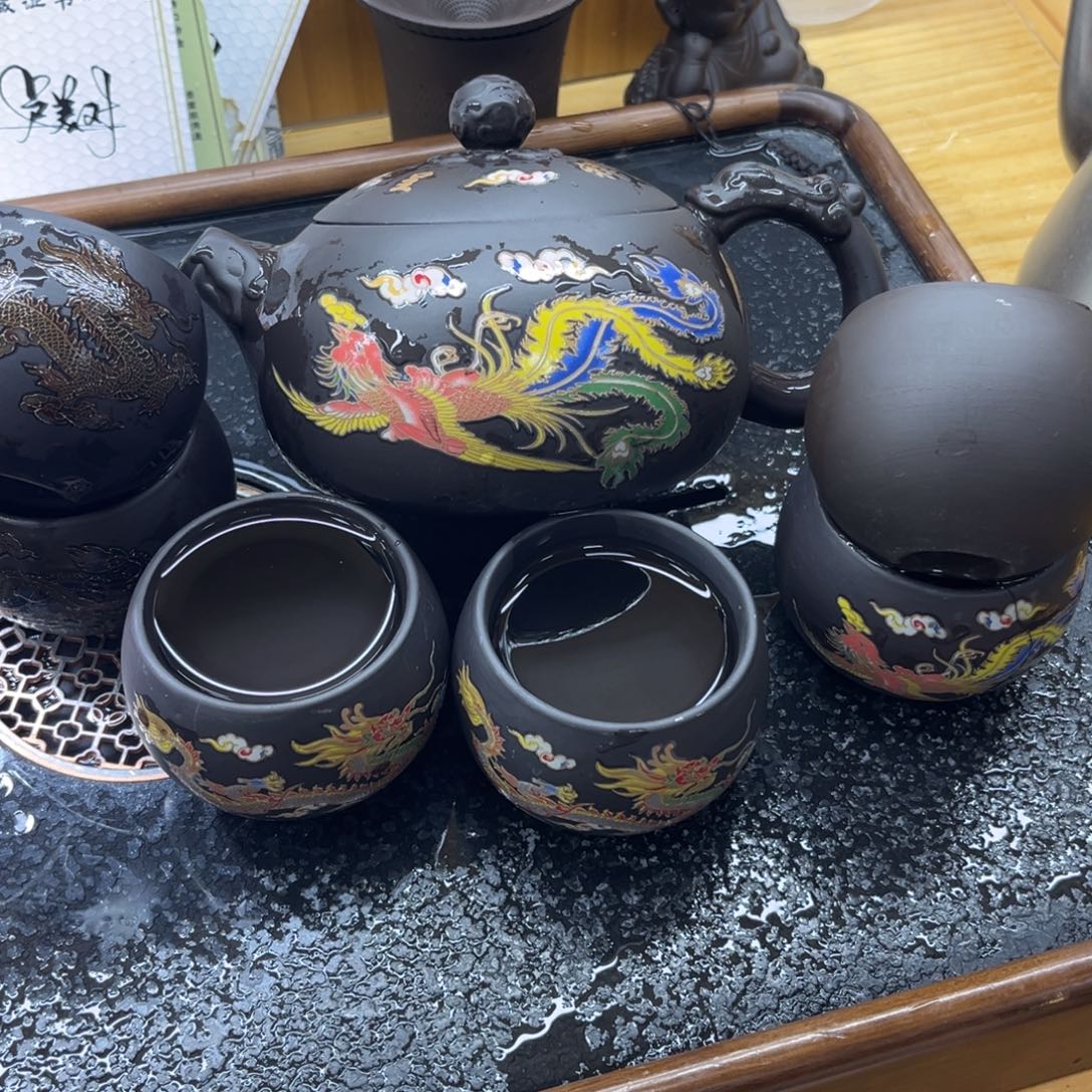 茶壶紫砂紫砂壶6杯