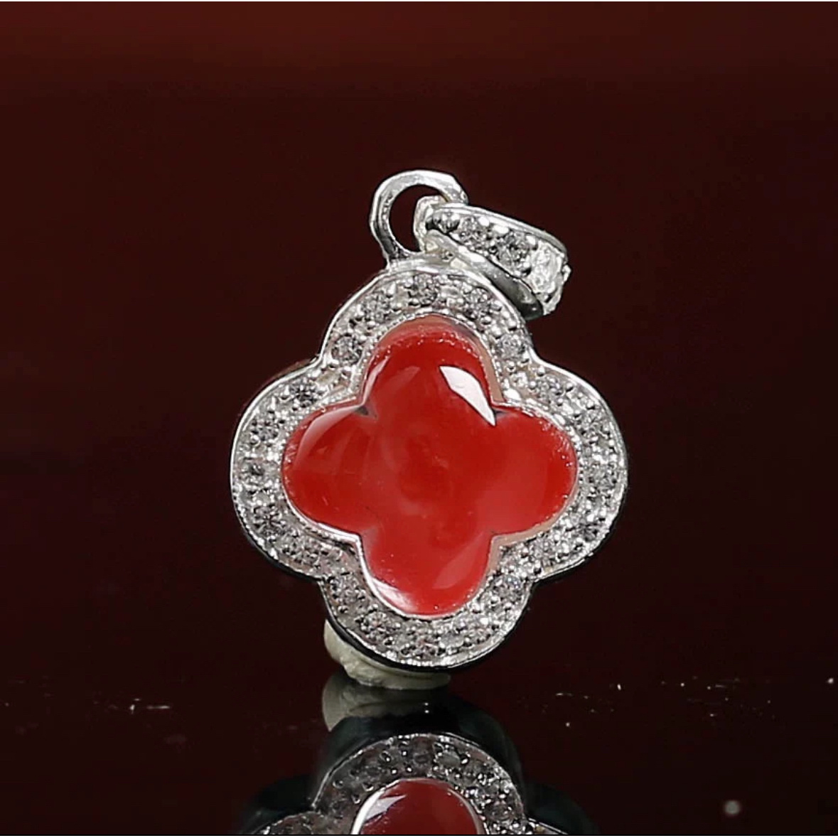 南宫北苑｜【龙婆塔人缘四叶草】唐卡吊坠