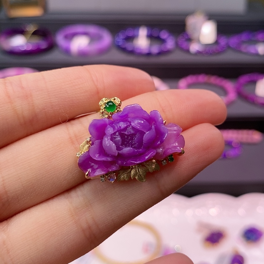 苏纪石（舒俱来）18K金镶嵌吊坠(不含链)吊坠分单3