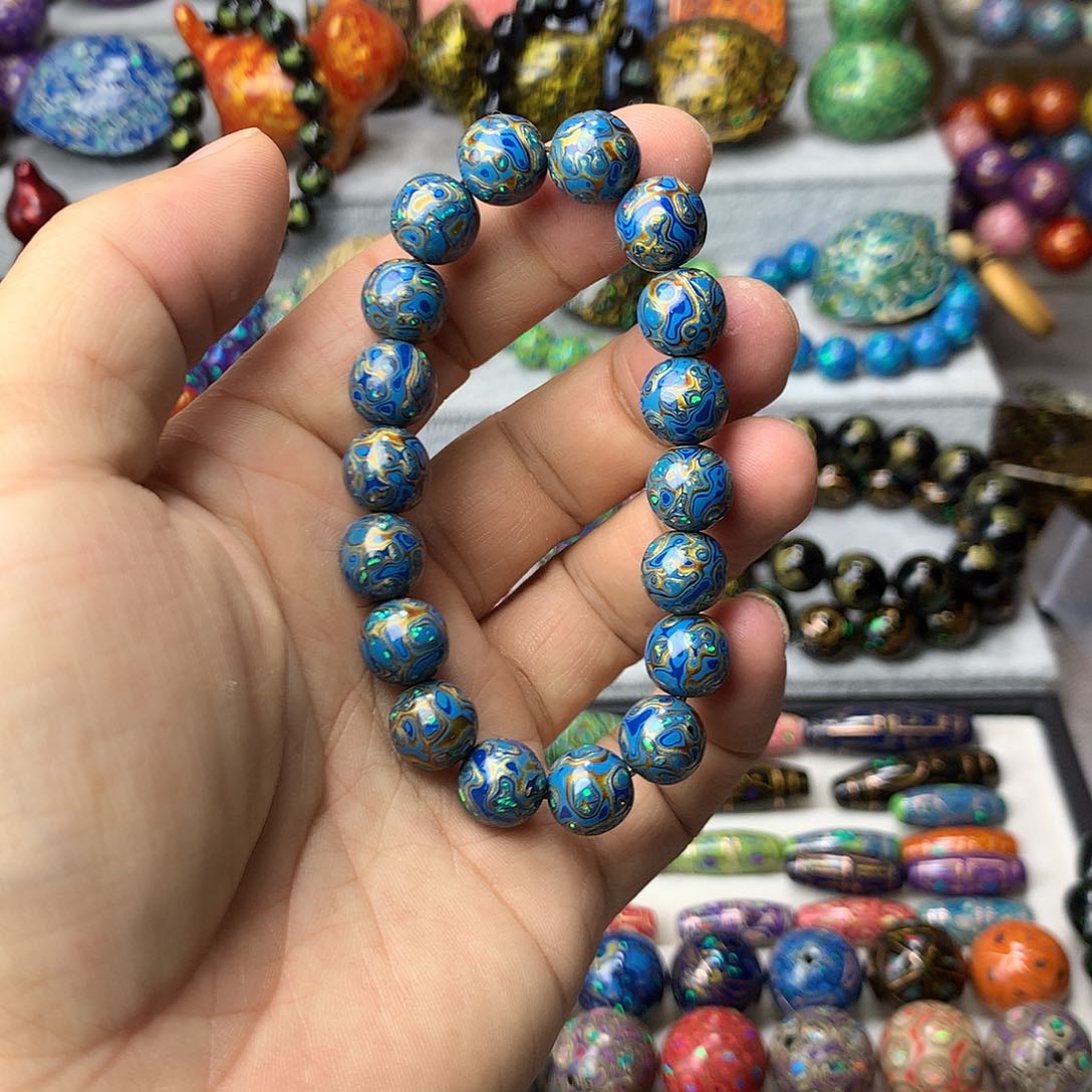 盛*大漆1.0手串如图3分之1串