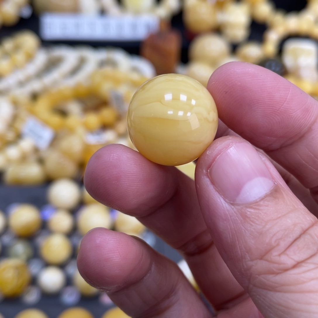 琥珀珠宝奇石未镶嵌18.7mm