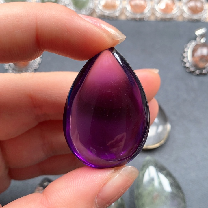 水晶颈饰未镶嵌啊***！水晶