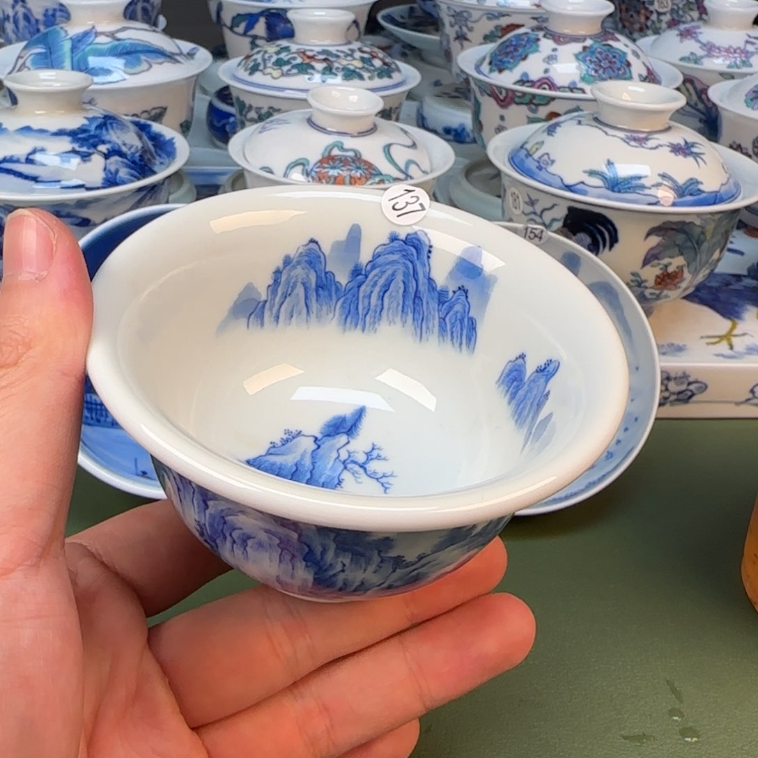 彦祖纯手工手绘茶具137