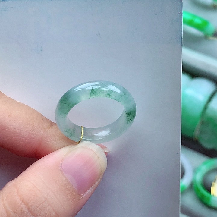 翡翠未镶嵌戒指14号