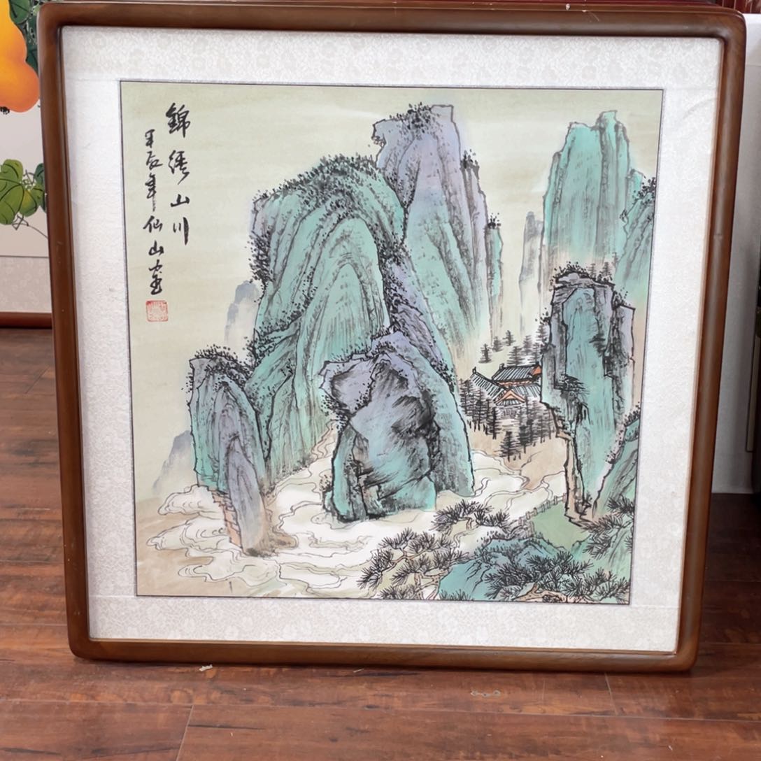 国画带框尺寸63*63厘米