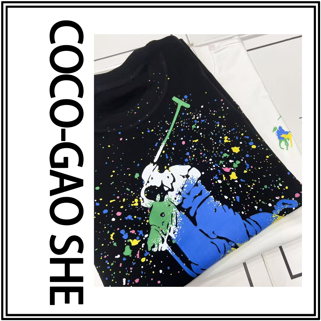 【16号链接-彩点马上高尔夫彩标】夏季重磅潮牌宽松T恤1033