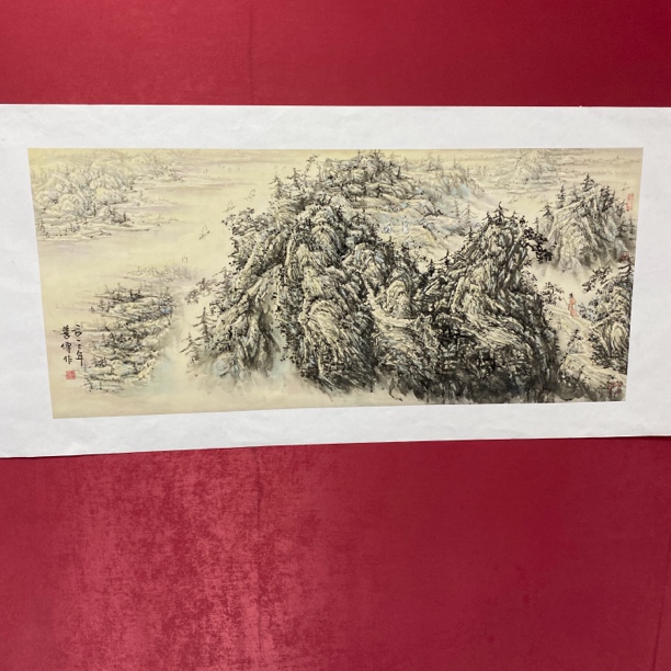 刘善传四尺山水作品