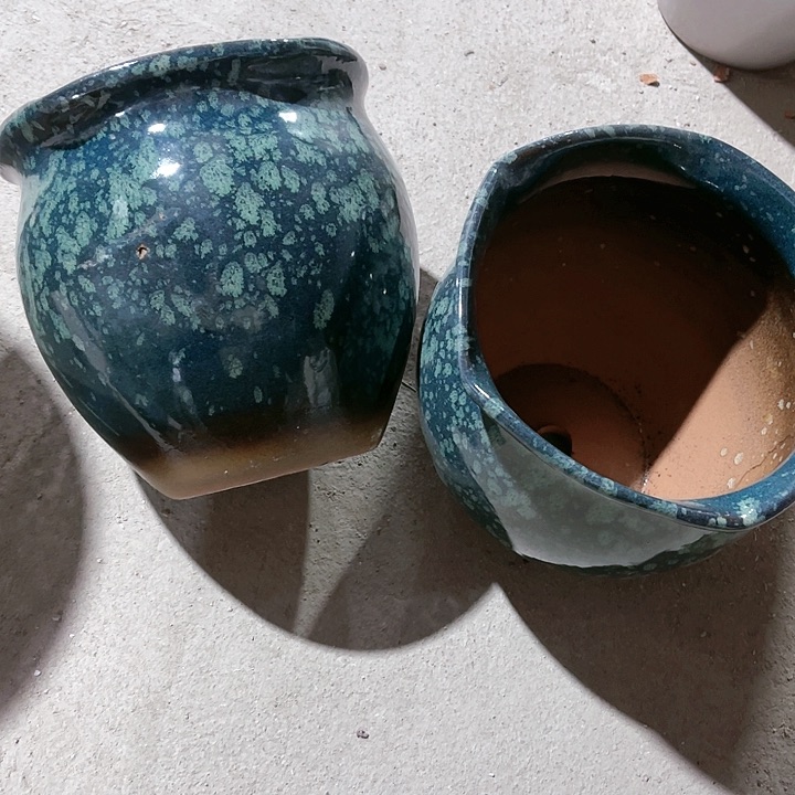 红陶口径19高度19两只小瑕疵