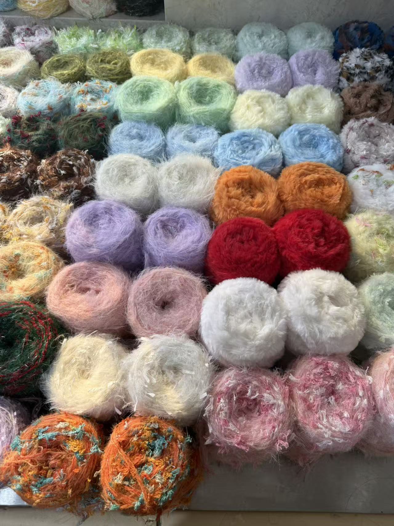 7团手混线手工渐变钩织混纺毛线可用于帽子围巾花束毯子制作