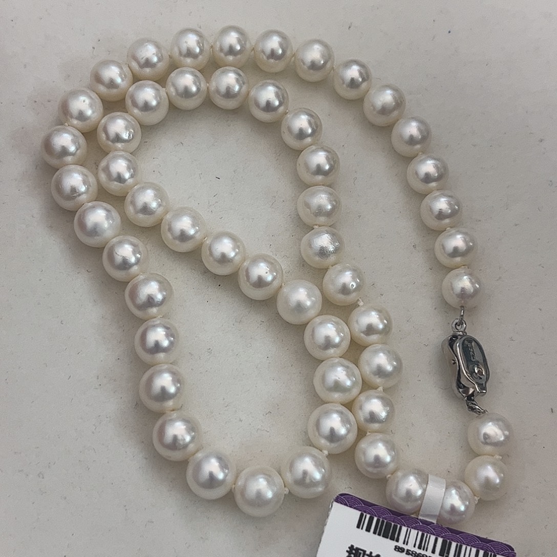 银S925镶嵌颈饰淡水珍珠