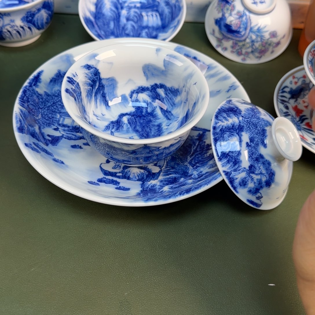 景德镇纯手绘茶具圆圆266，265