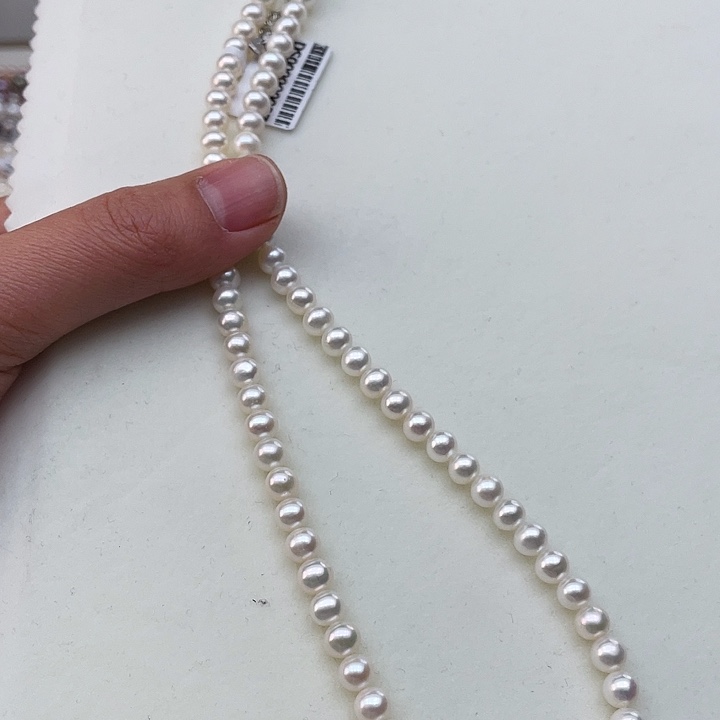 淡水珍珠颈饰未镶嵌卡5极光冷白