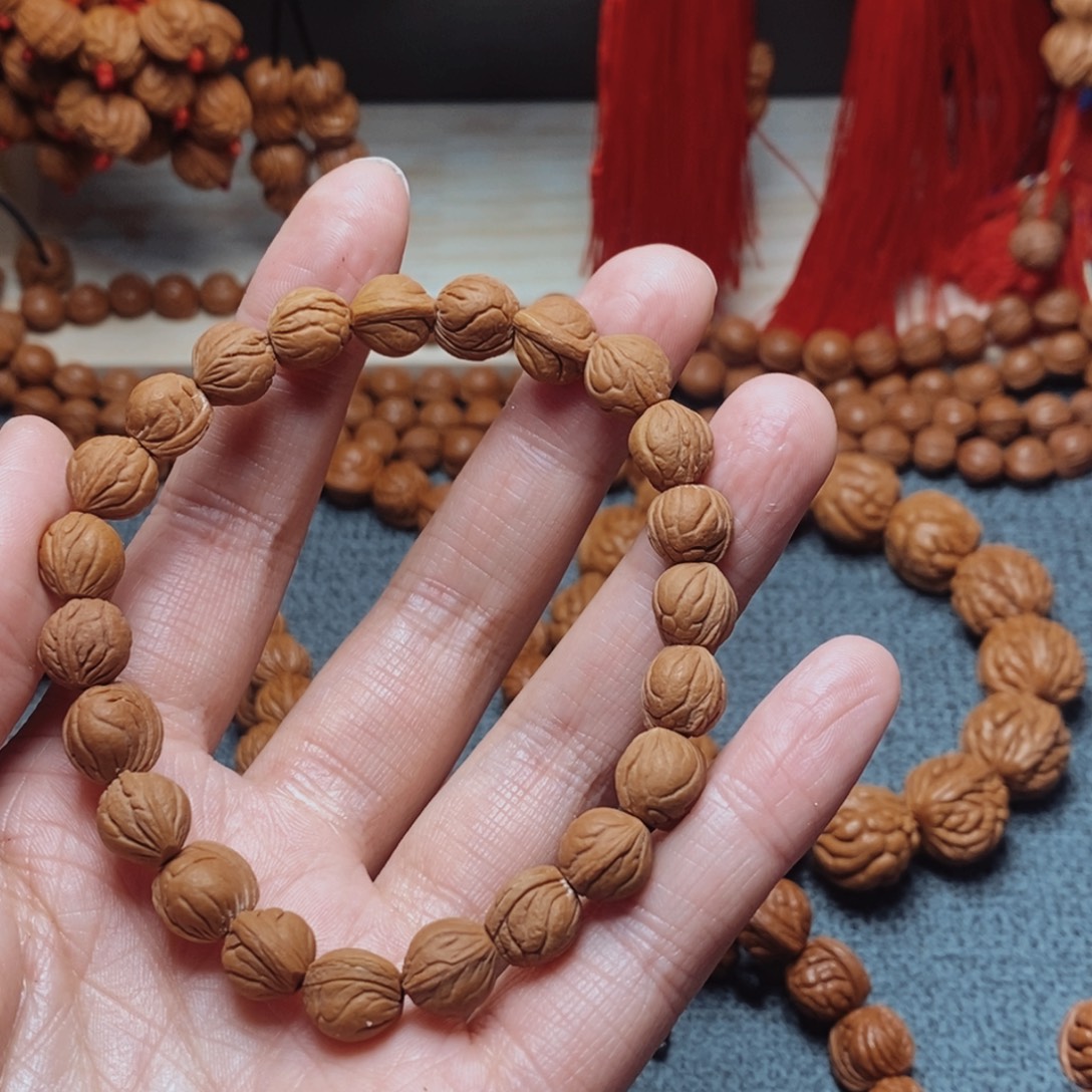 小****吊坠桃核桃枭手串1