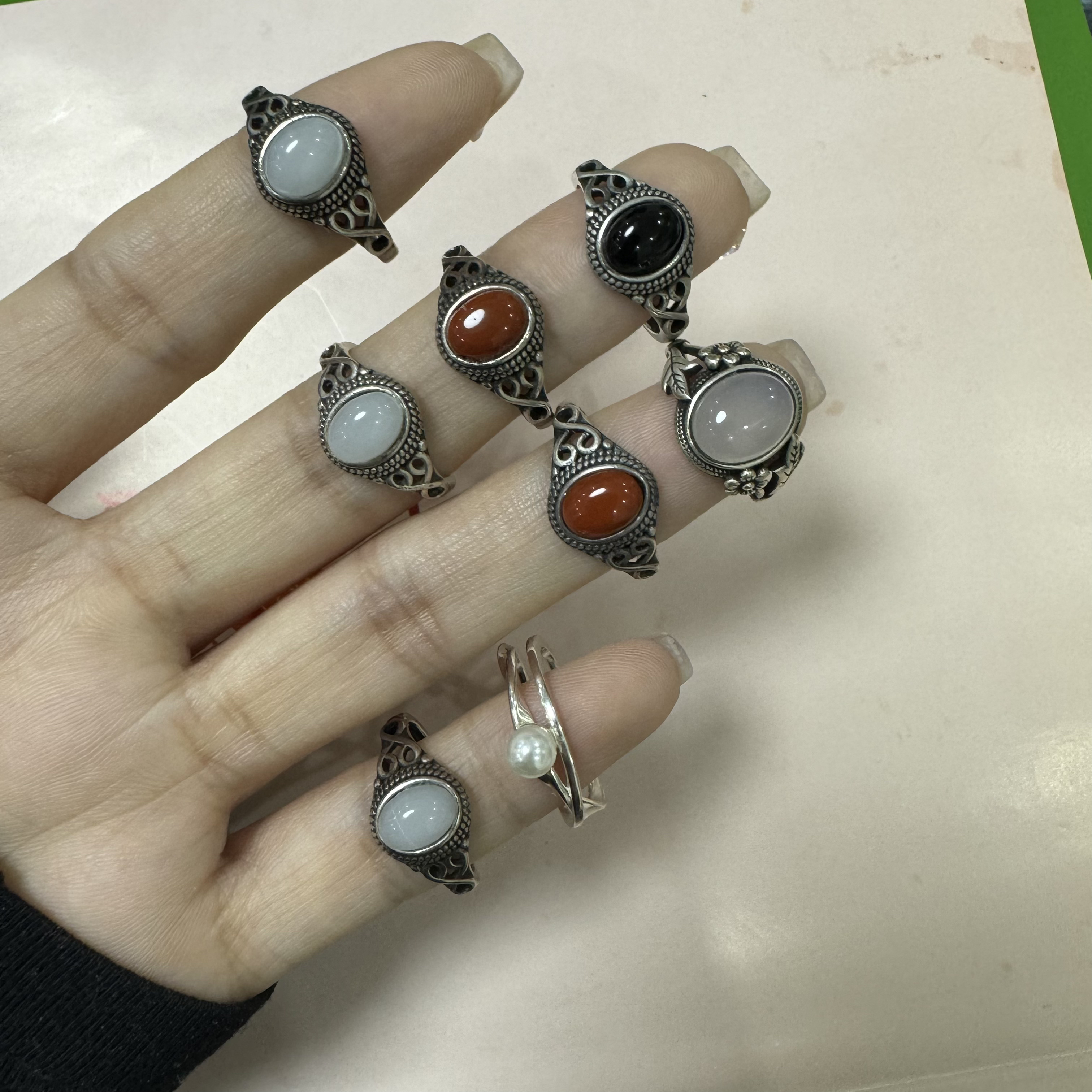 925银银制品 纯银925戴瑕疵，介意勿拍～戒指