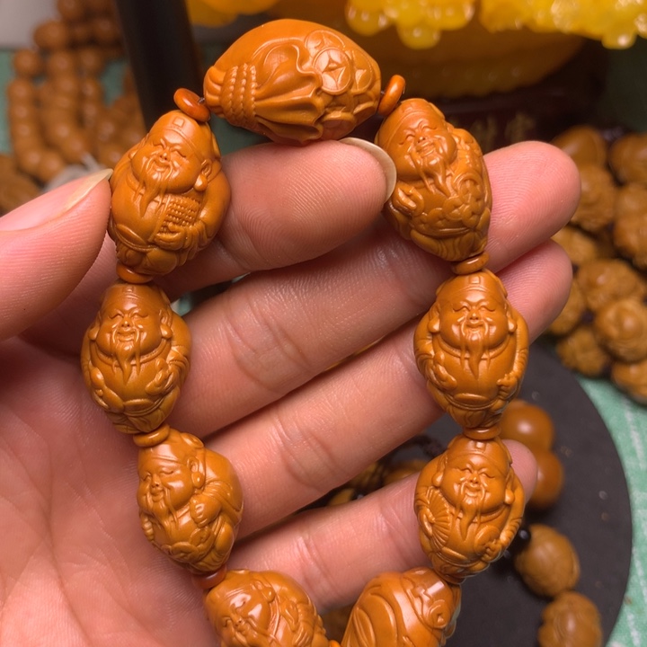 橄榄核手串/手链元甲财神
