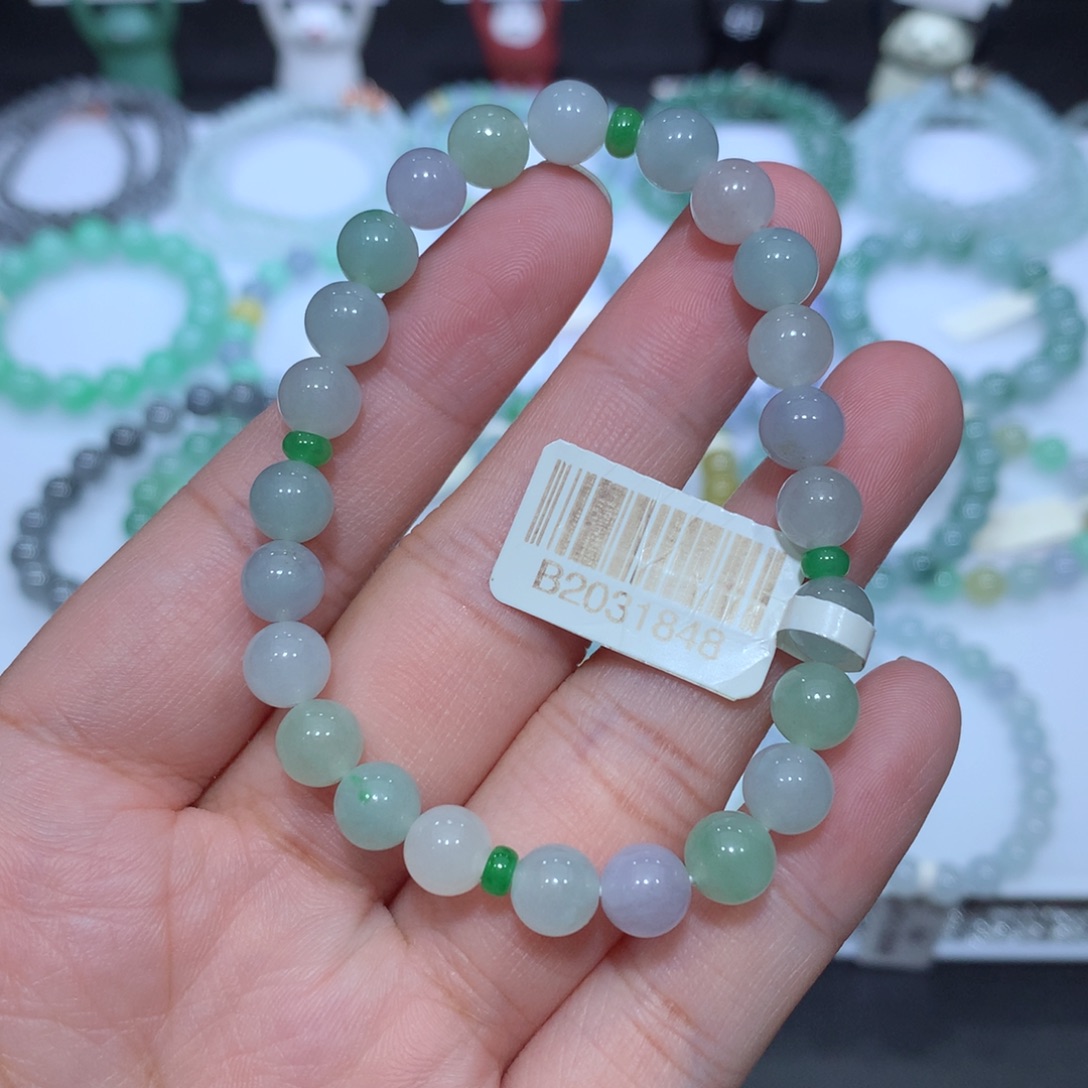 翡翠未镶嵌手串天然