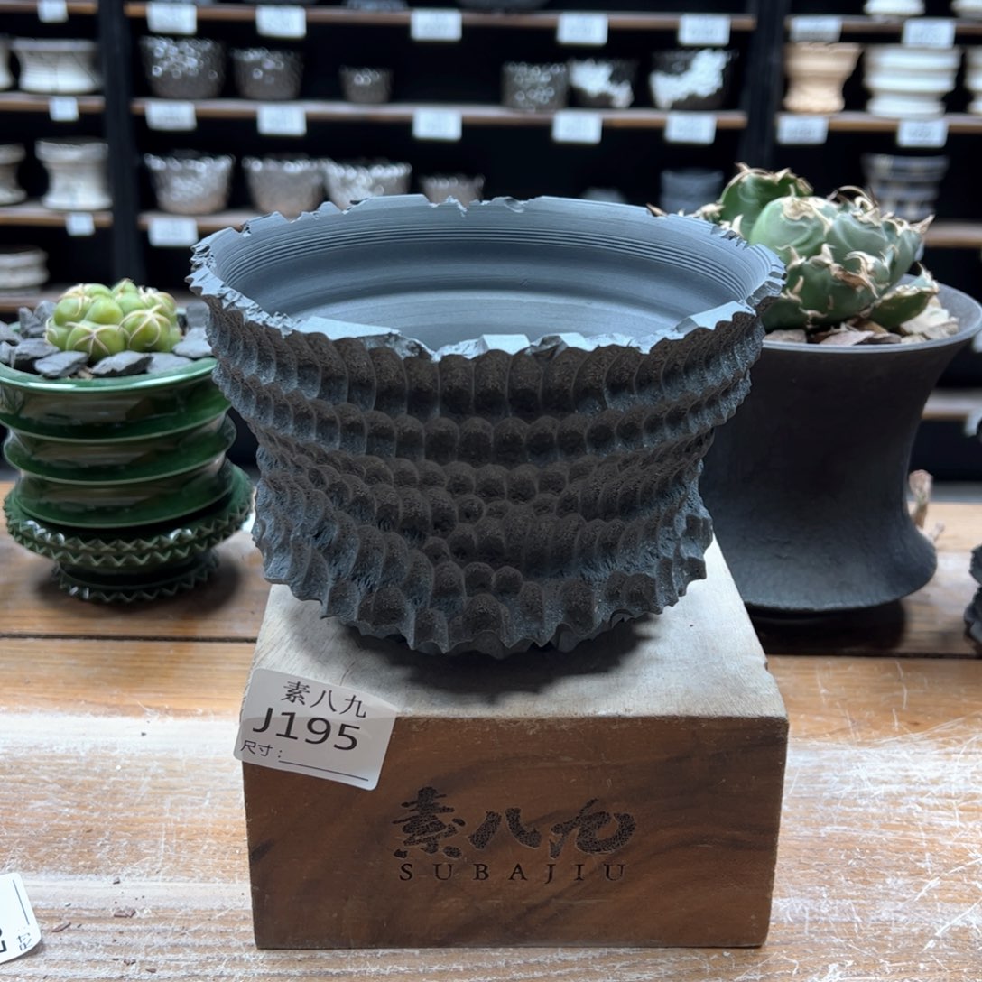 素八九陶瓷内口15.5高11