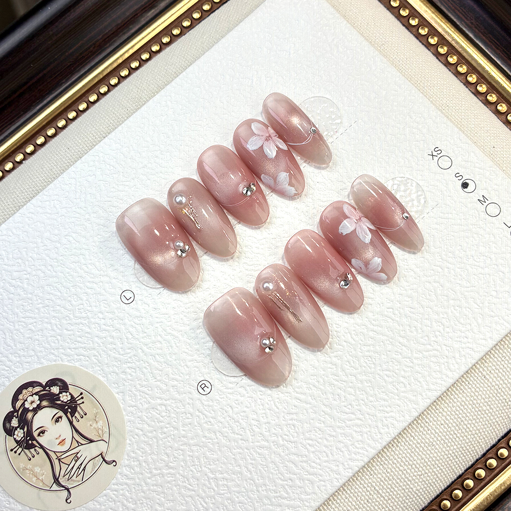 005【初酿樱花露A】高品纯手工穿戴甲