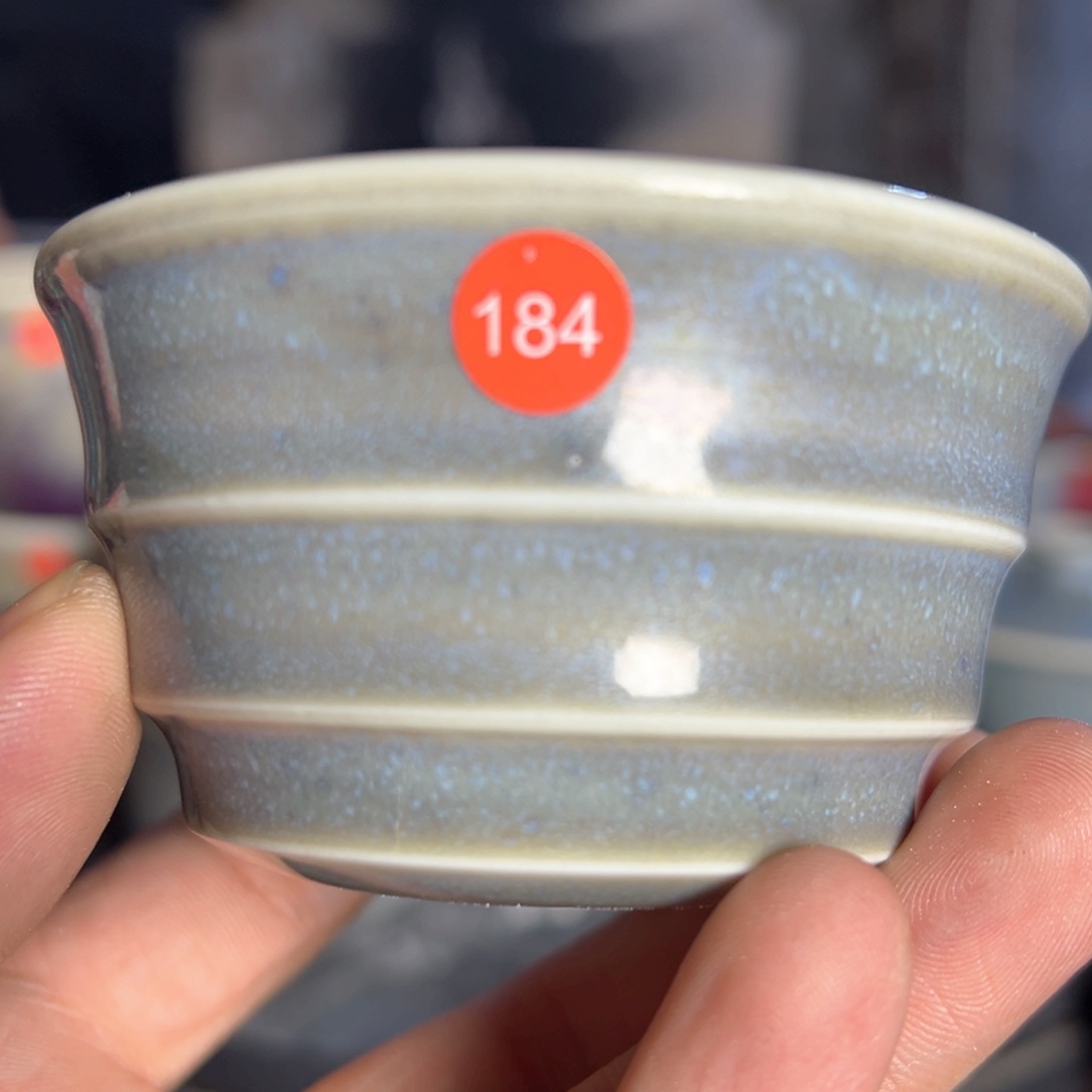 杯子秋钧瓷炭烧主人杯压手杯