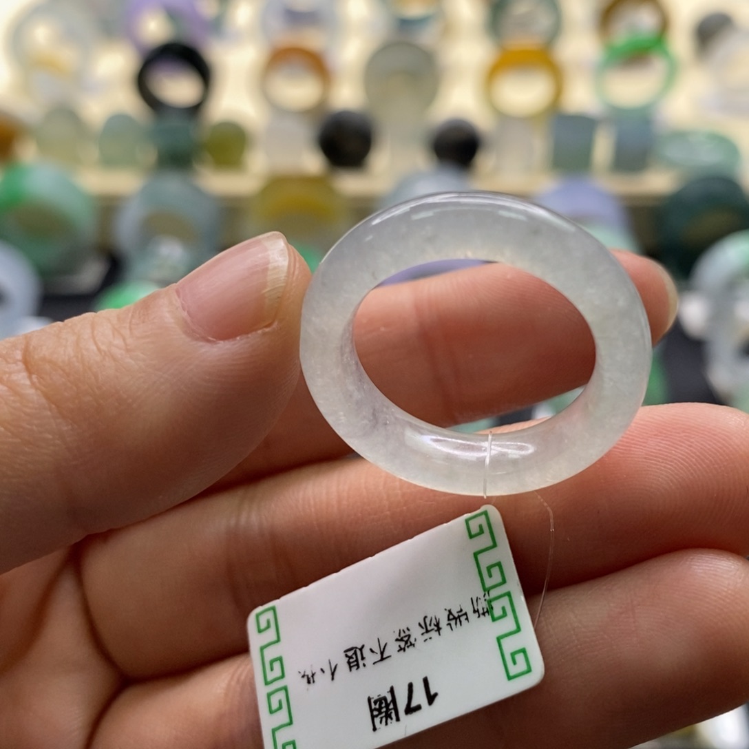 翡翠戒指未镶嵌圈口17-18