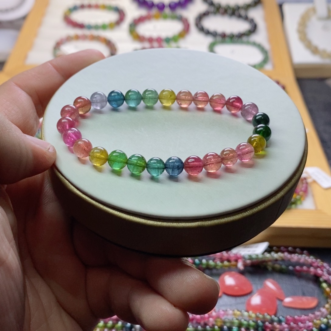 碧玺碧玺手链未镶嵌