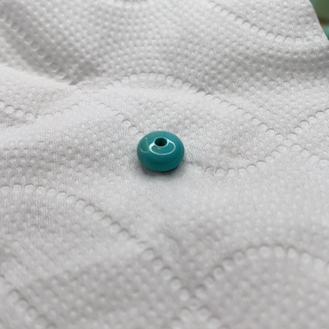 绿松石未镶嵌绿松石鼓珠