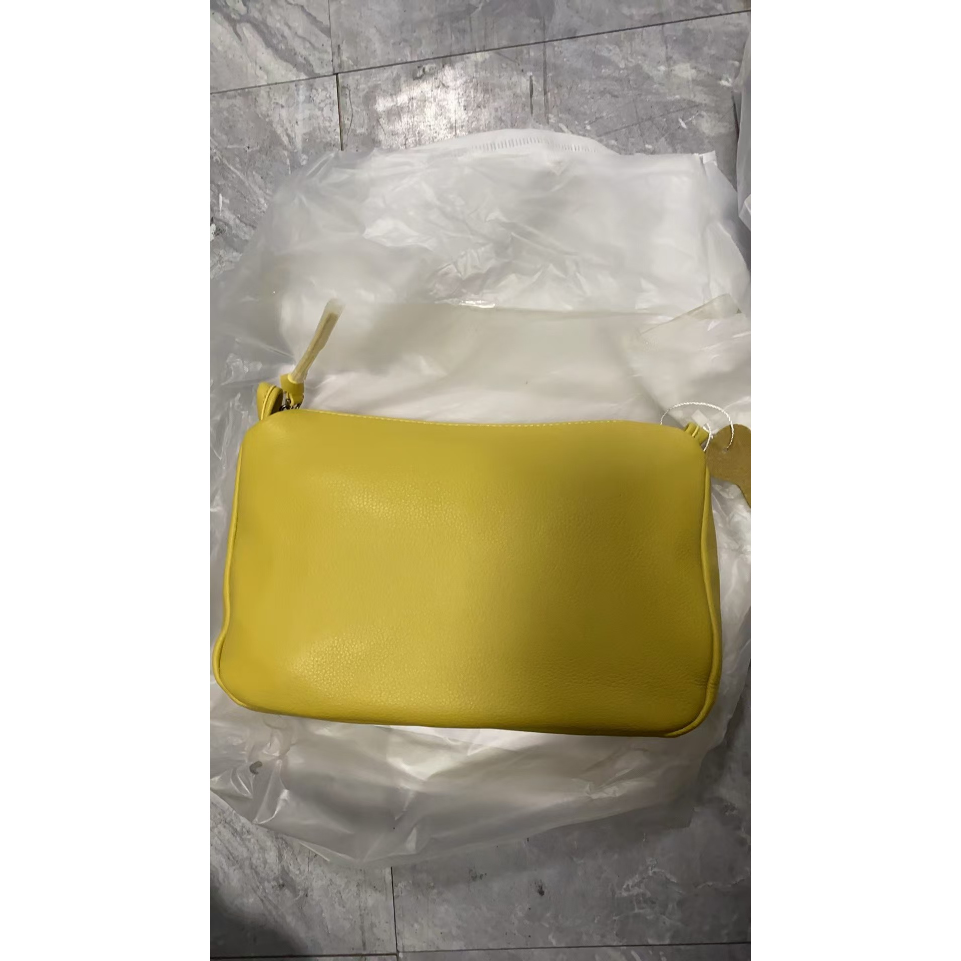 【点点福利】9542黄色【清货有瑕】轻奢气质时尚女包