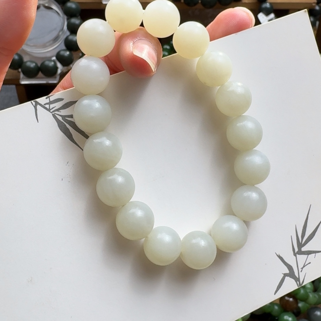 和田玉未镶嵌手链