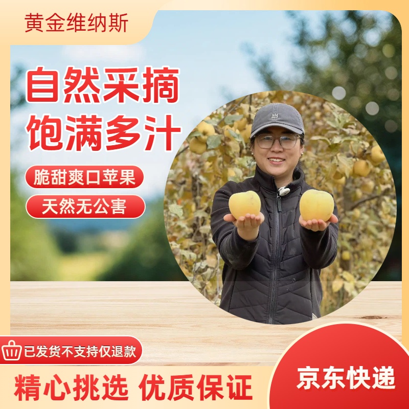 【文艺妈妈推荐京东直发】新疆黄金维纳斯丑苹果纯甜口感汁水充沛