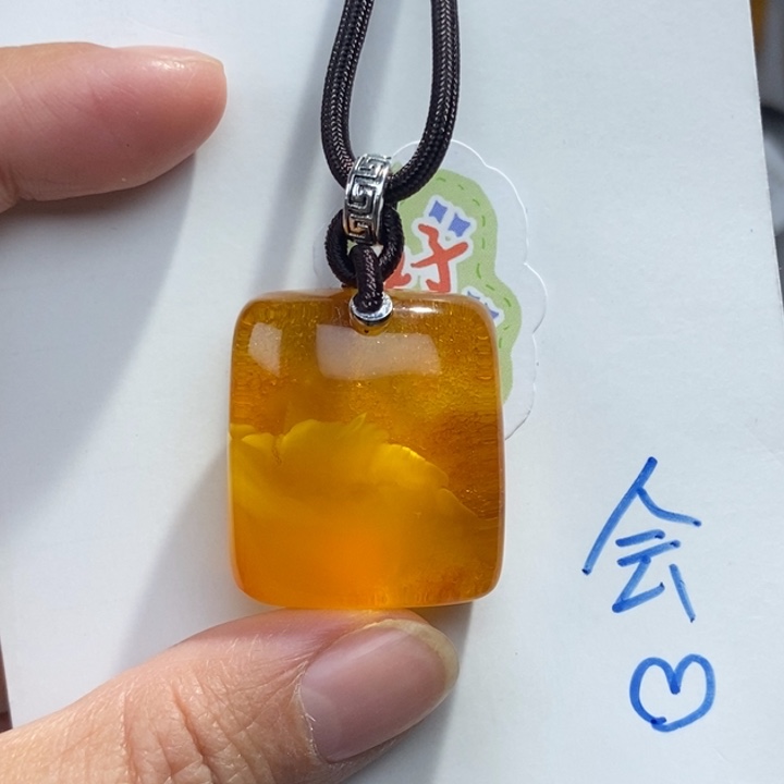 定制琥珀未镶嵌琥珀蜜蜡吊坠