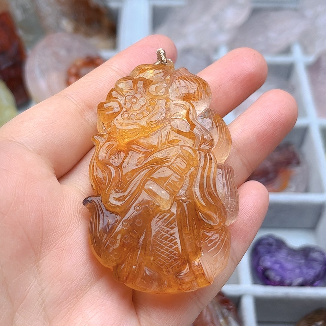 水晶吊坠(不含链)未镶嵌